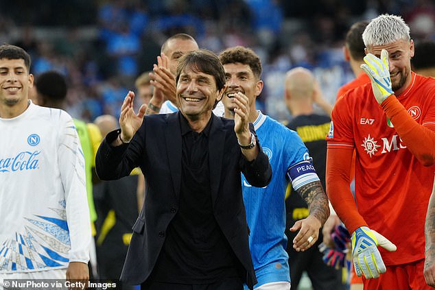 Conte left Napoli in the summer and is now pondering his next move in management