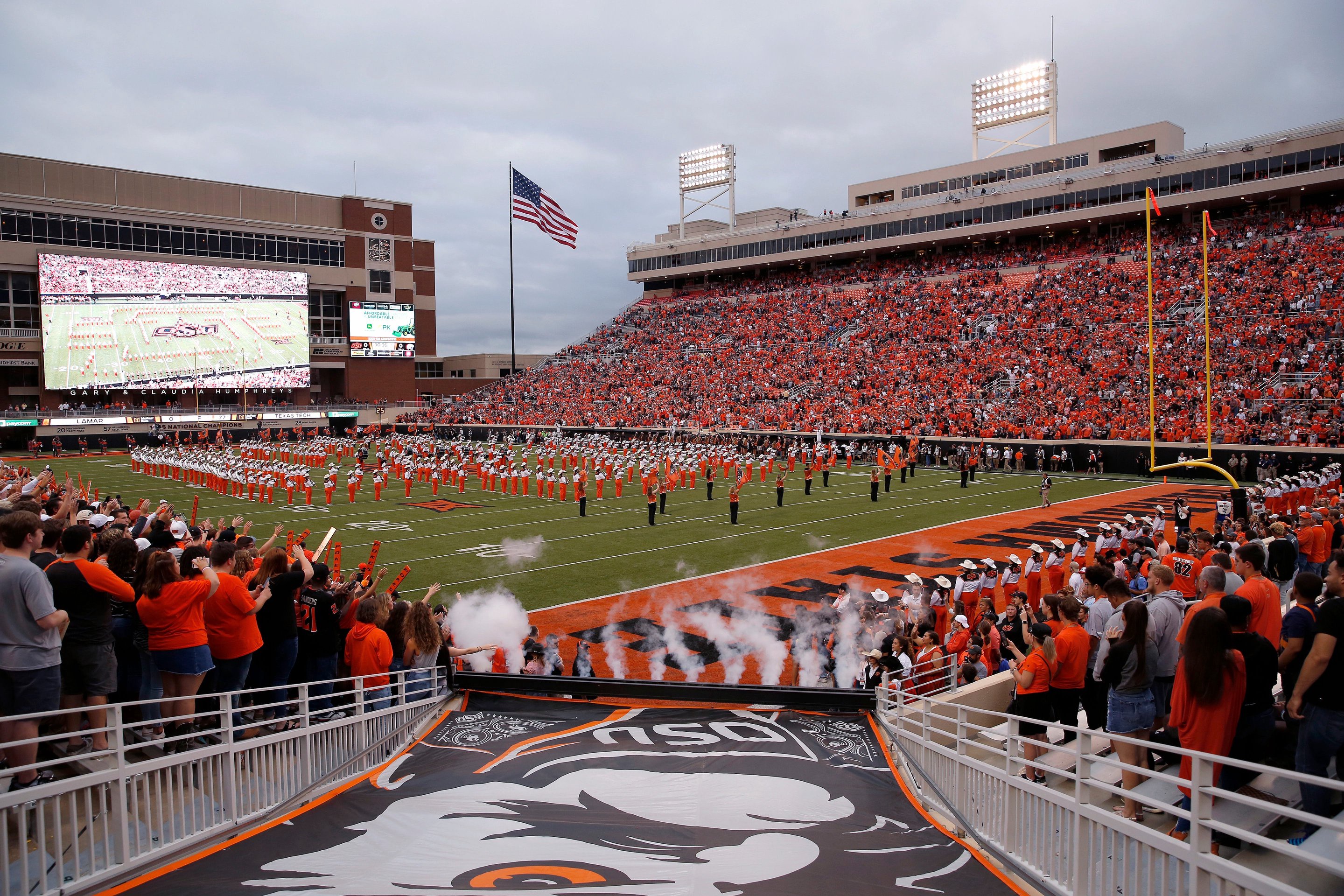 Oklahoma State returned to a full Boone Pickens Stadium in 2021, which will benefit the school's financial picture for the 2022 fiscal year.

jump