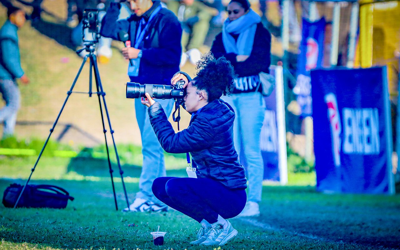 Tarren Saunders, head of social media at Magic Ladies FC in Cape Town, is dedicated to amplifying the stories of female footballers through engaging content that puts the players and their achievements in the spotlight. All Photos: Supplied