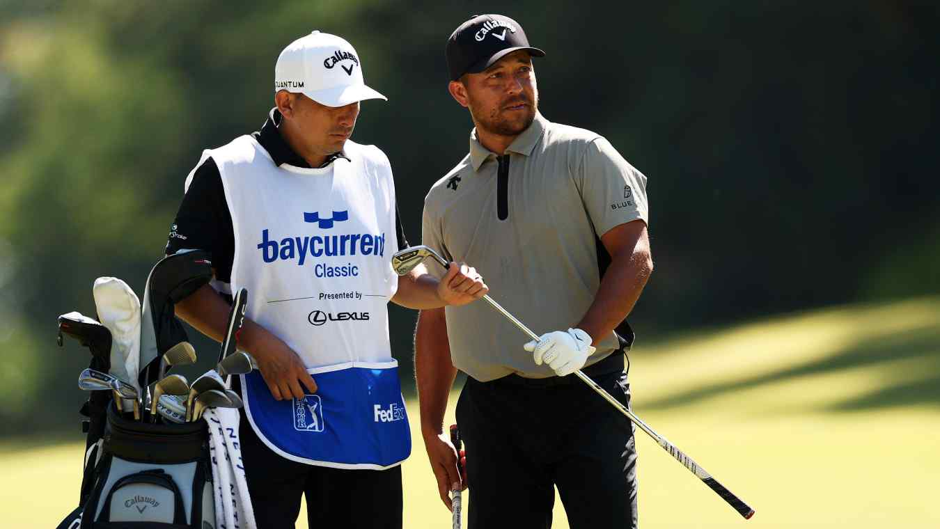 Xander Schauffele on the golf course