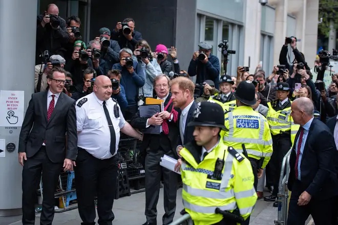 London, UK. 07th June, 2023. Prince Harry arrives at the Royal Courts of Justice as part of his legal battles with the press