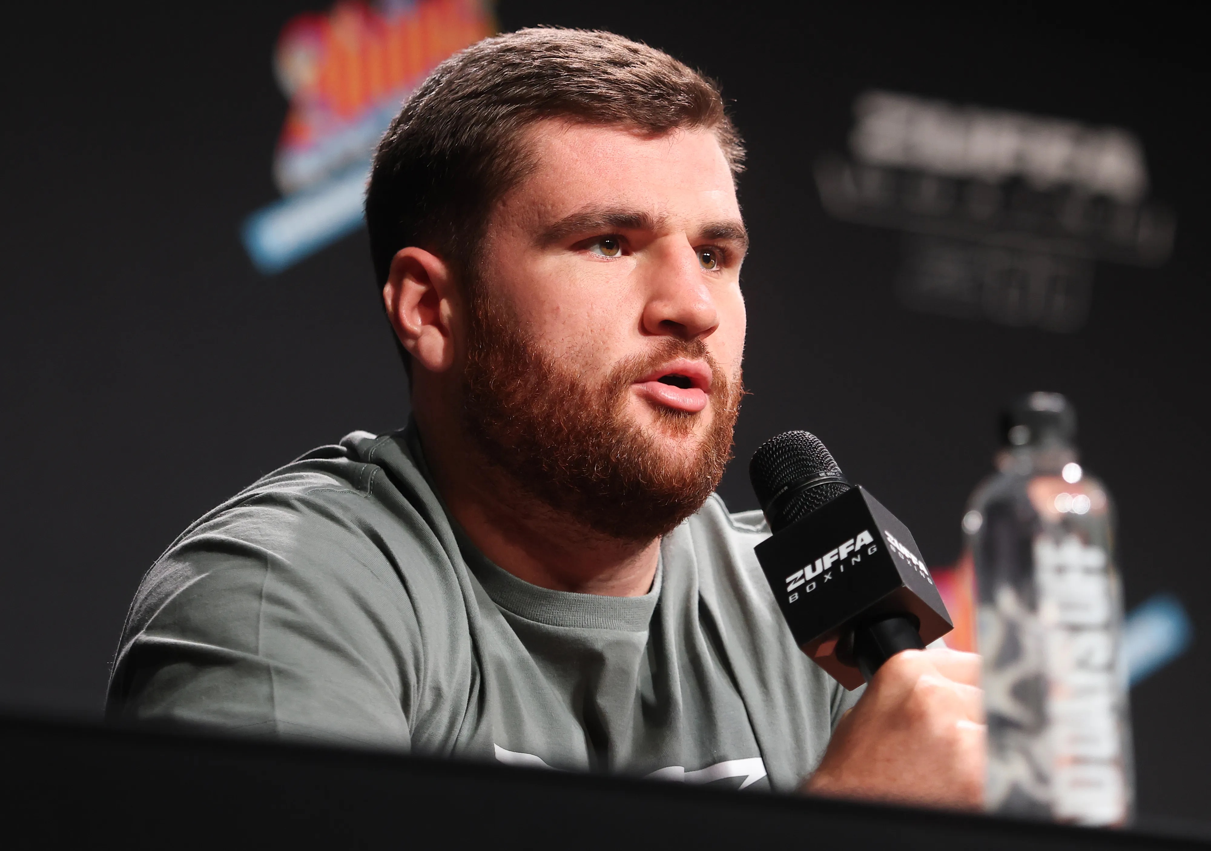Johnny Fisher addresses the media in London on September 24, 2026