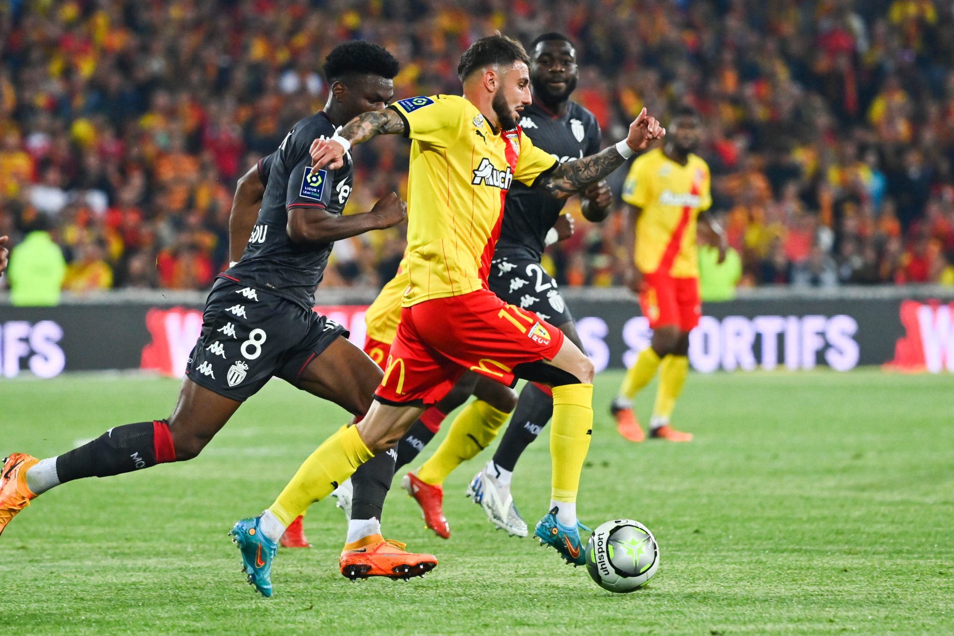 Racing Club de Lens v Association sportive de Monaco Football Club - Ligue 1 Uber Eats