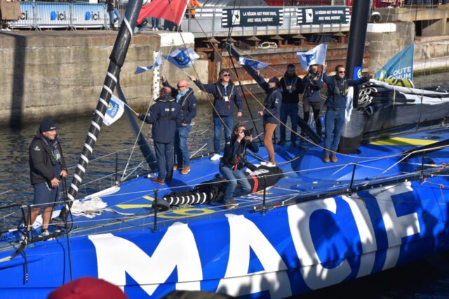 Le Franco-Britannique Sam Goodchild fait figure de favori dans la classe de Imoca. (© Le Pays Malouin / B.R.)