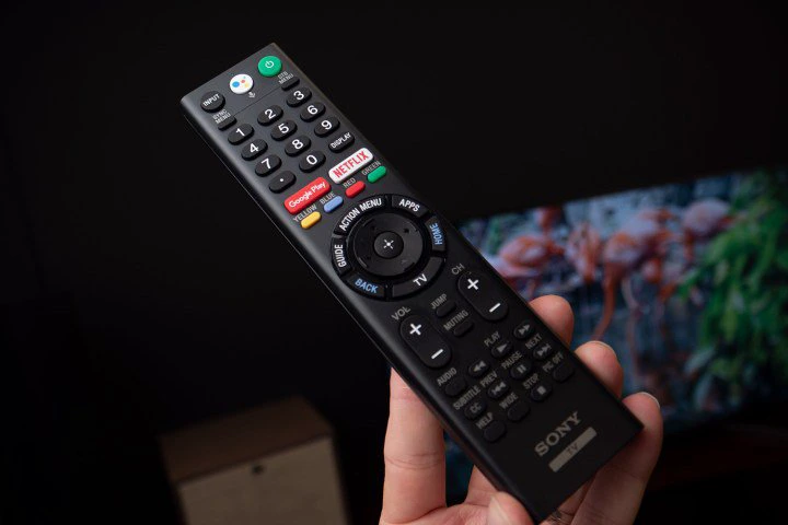 The Sony X900F remote.