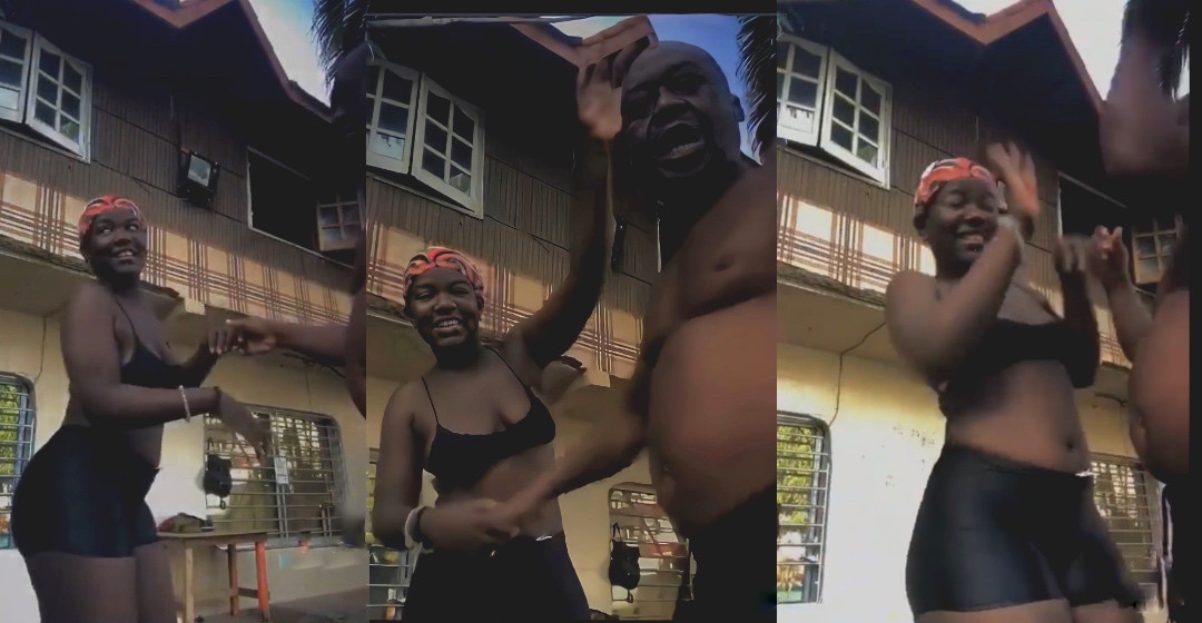 Video of a 'shy' alleged sugar daddy and his young lover goes viral on social media