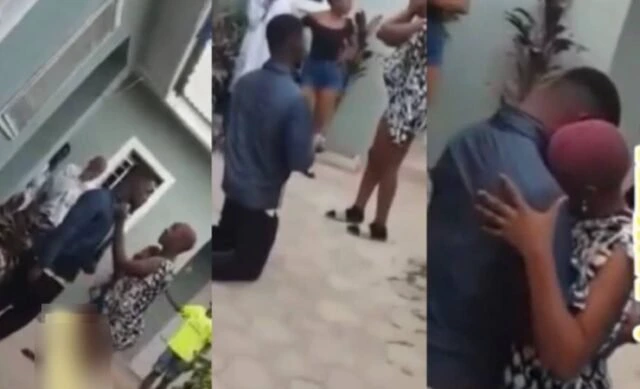 Man Surprises His Girlfriend With A ‘Romantic Dirty Slap’ Before Proposing Marriage To Her [VIDEO]