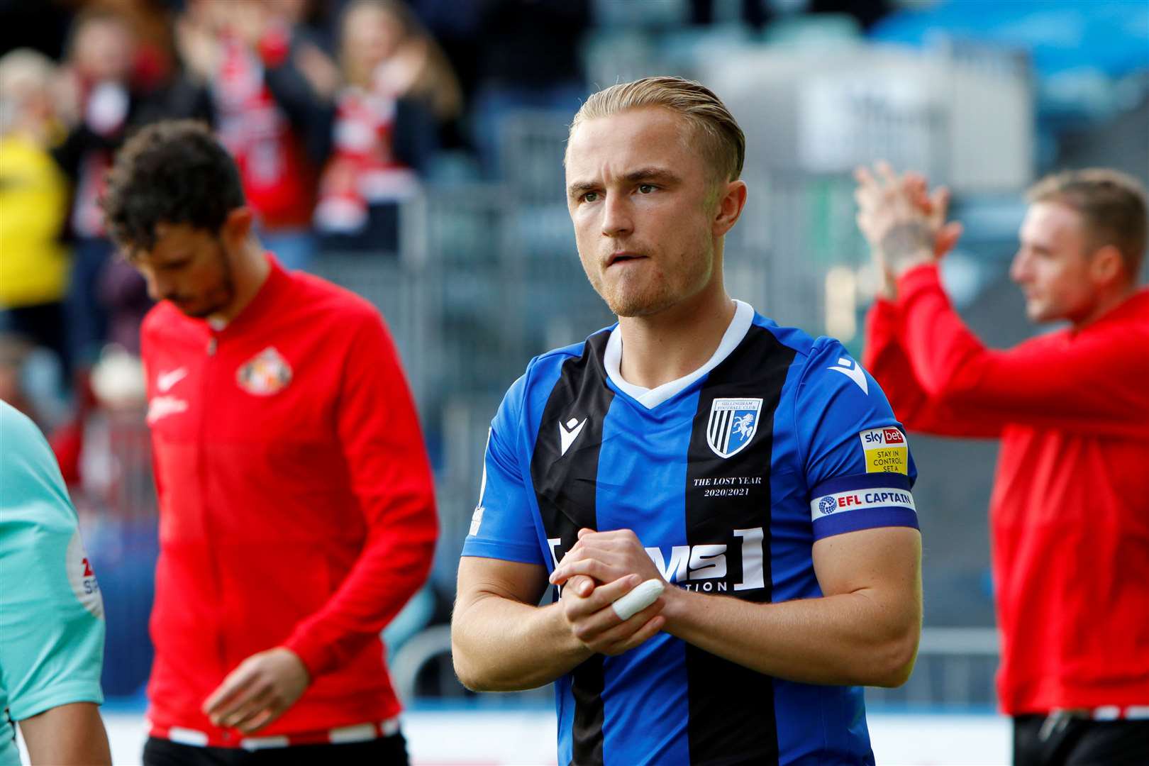Gillingham’s former captain Kyle Dempsey returns to Priestfield with Port Vale Picture: Andy Jones.