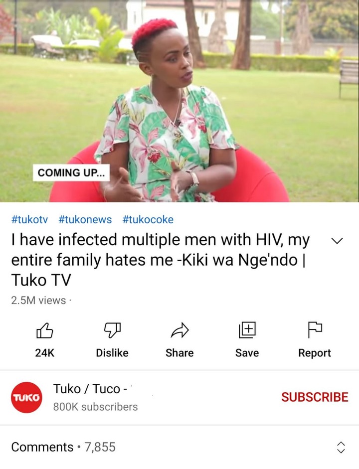 "I have infected many men with HIV as their punishment for not using protection"- Lady with HIV reveals