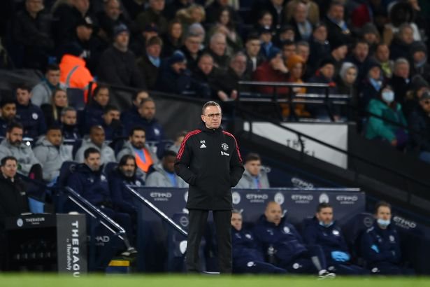 Ralf Rangnick could only watch on as Manchester City dismantled his side at the Etihad