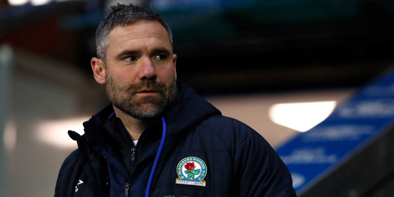 Blackburn Rovers coach David Dunn looks on