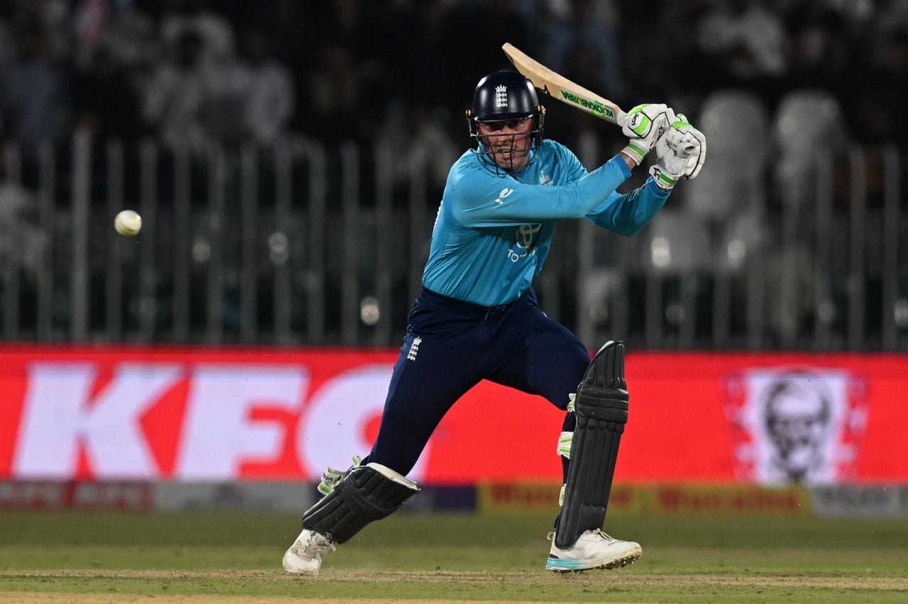 Arafat picked up the crucial wicket of Tom Banton, who was England's top scorer (Getty)