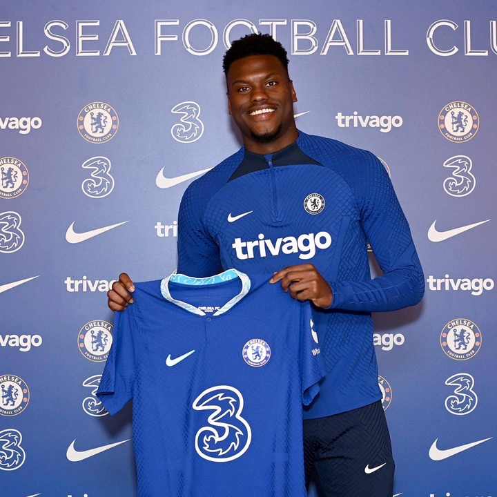 Benoit Badiashile train with Chelsea team mates for the first time ahead of FA Cup tie with Man City