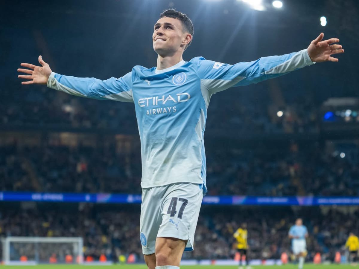 Phil Foden é eleito o melhor jogador da rodada da Champions League