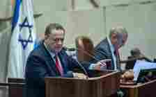 File - Foreign Minister Israel Katz speaks during a plenum session at the Knesset in Jerusalem, May 29, 2024. (Yonatan Sindel/Flash90)