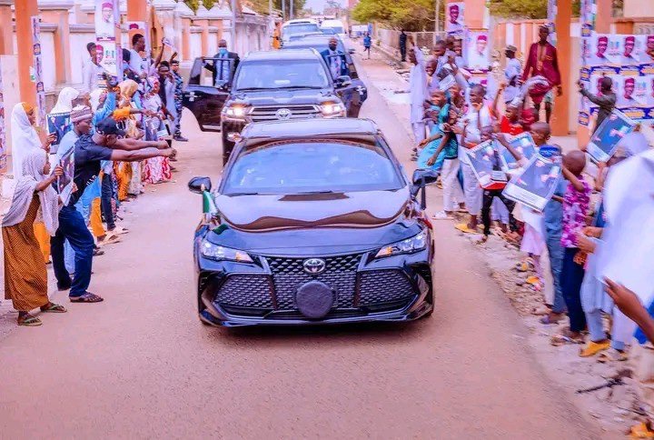 Photos Of Osinbajo's Convoy As He Visits Adamawa
