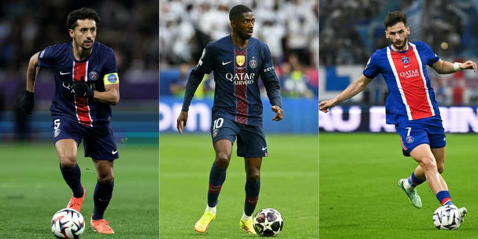 Kvaratskhelia, Dembélé e Marquinhos