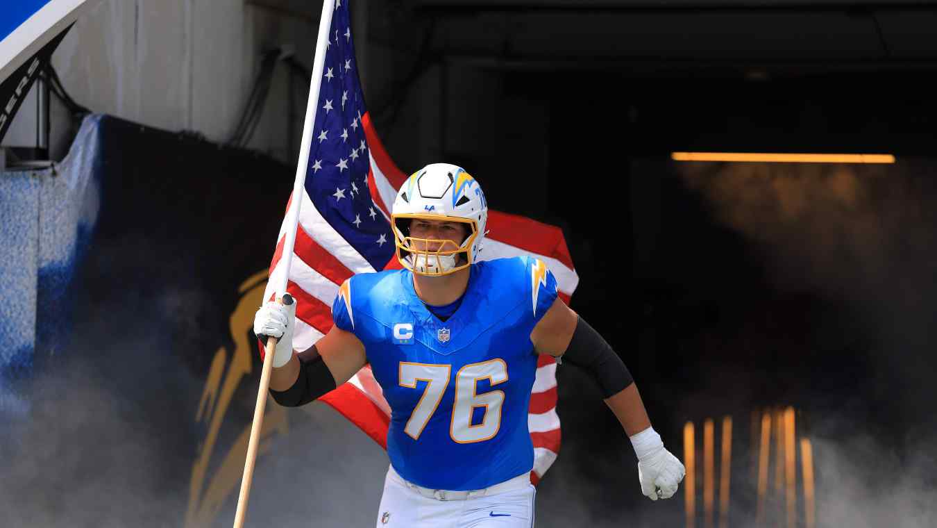 Los Angeles Chargers offensive lineman Joe Alt