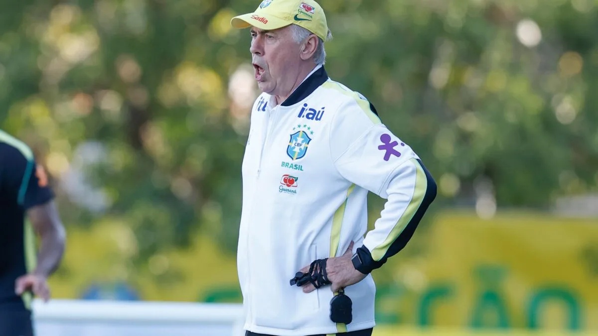 Seleção brasileira: Ancelotti fará última convocação do ano em 29 de outubro