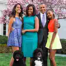 michelle obama barack daughters
