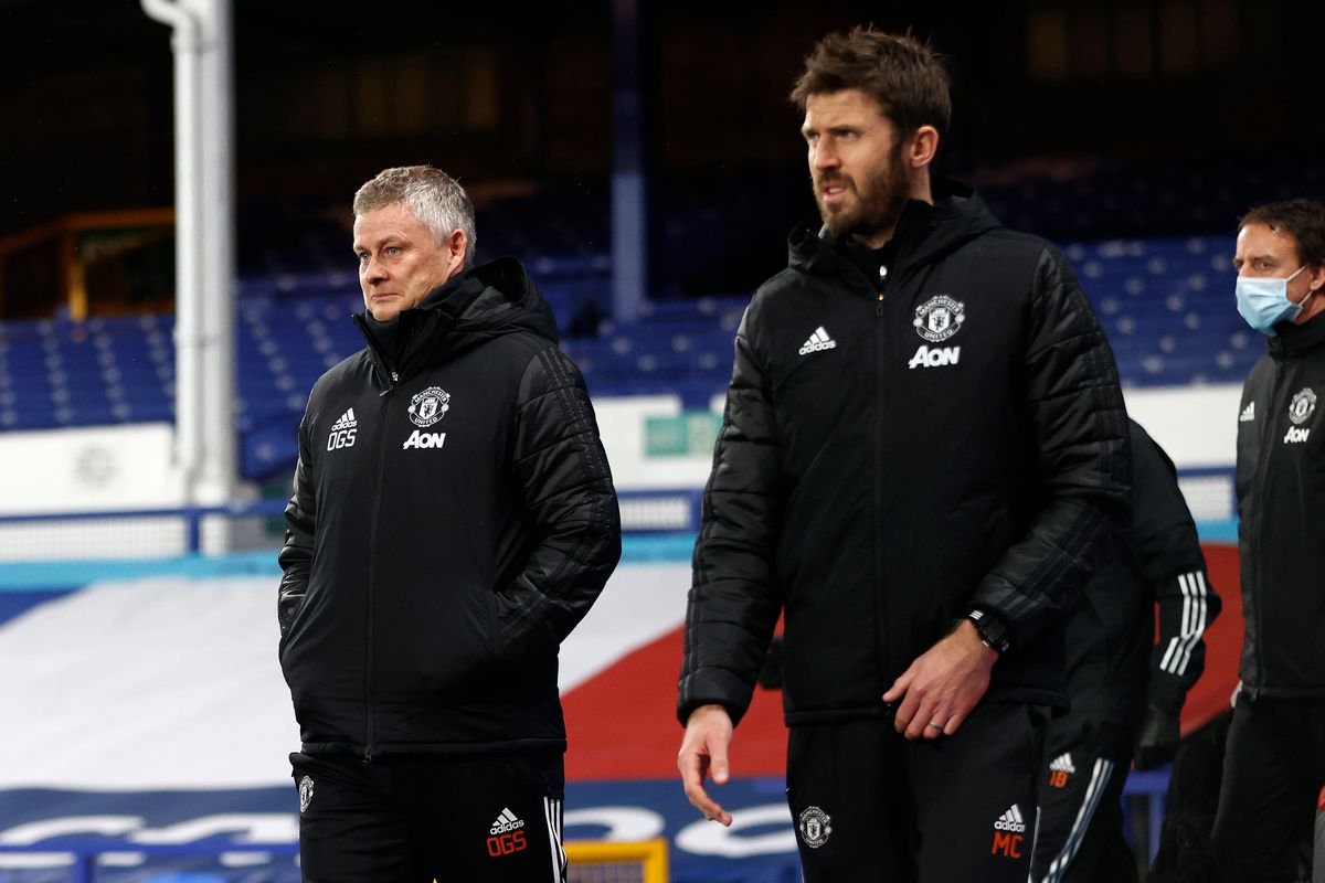 Michael Carrick and Ole Gunnar Solskjaer