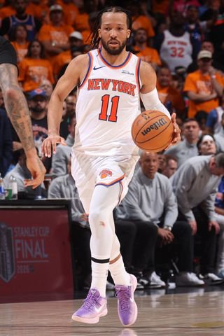 Jalen Brunson playing for the New York Knicks on June 3, 2026Credit: Nathaniel S. Butler/NBAE via Getty
