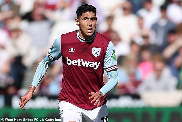 West Ham's Edson Alvarez has been accused of selling false Covid-19 vaccination certificates