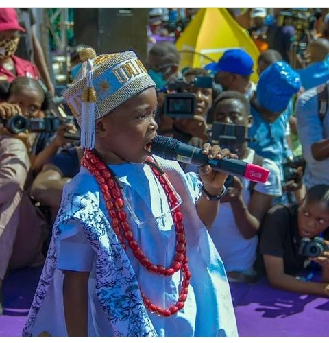 Adigun Olowe Yoruba Performs For Ooni Of Ife At The Olojo Festival