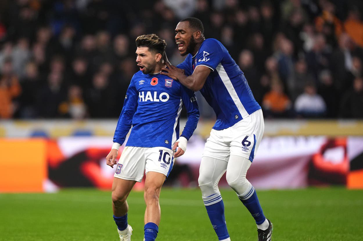 Julio Enciso earned Ipswich a 2-2 draw (Mike Egerton/PA).