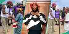 Burna Boy Personally Distributes Foodstuffs to Vulnerable Families in His Community, Port Harcourt