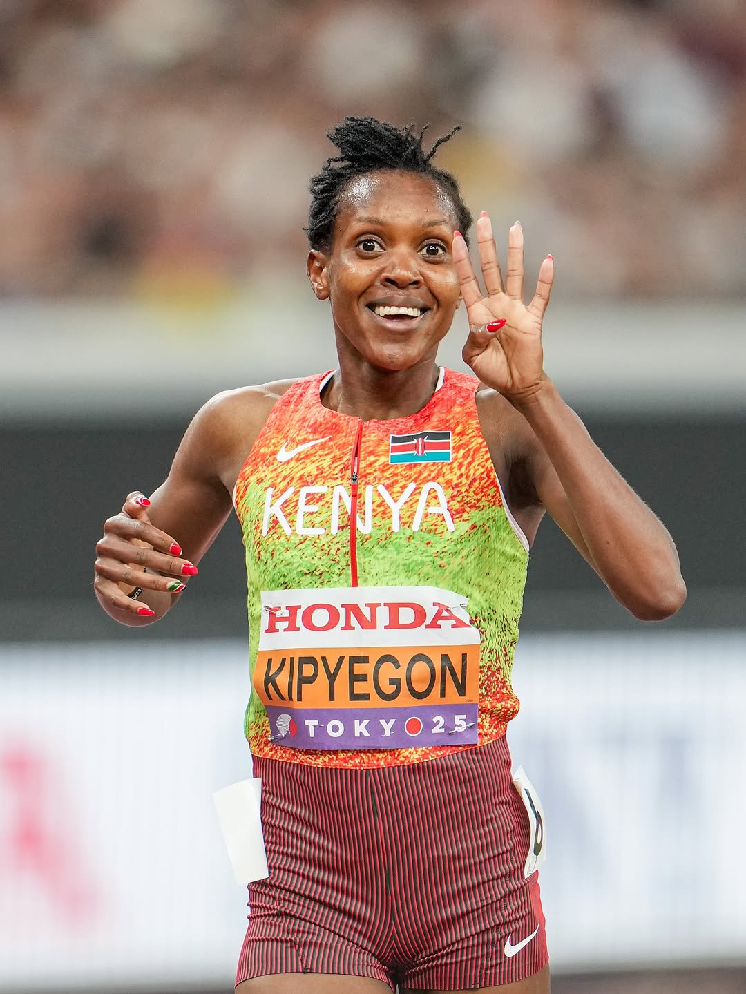 Faith Kipyegon writes golden history once again storming to victory and lifting her 4th World 1500m title