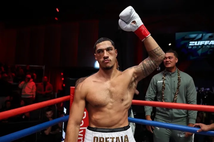 Jai Opetaia before his fight with Brandon Glanton. (March 8, 2026)