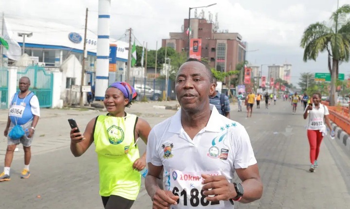 AAC Presidential Candidate, Sowore Challenges Obi, Tinubu, Atiku To Join Him At Lagos City Marathon