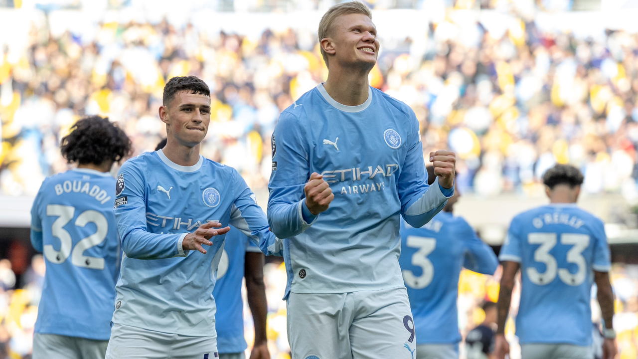 Haaland stars in Man City win, Liverpool beat Brentford