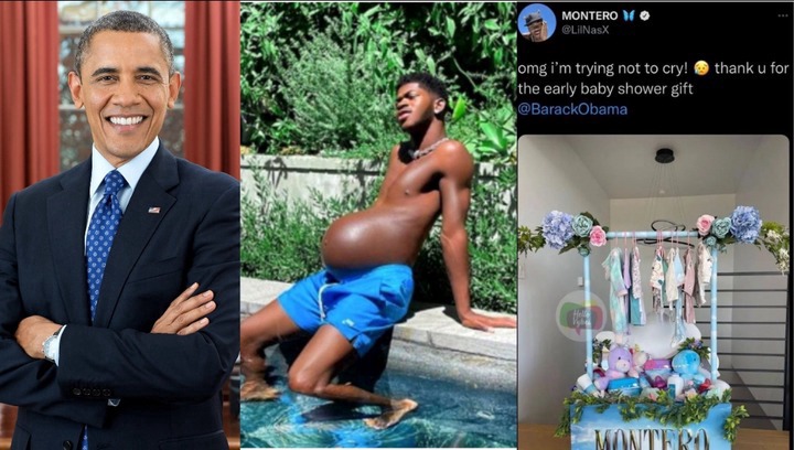 Pregnant Gay rapper Lil Nas X, Receives Gift From Ex-President Barrack Obama for his Baby Bump