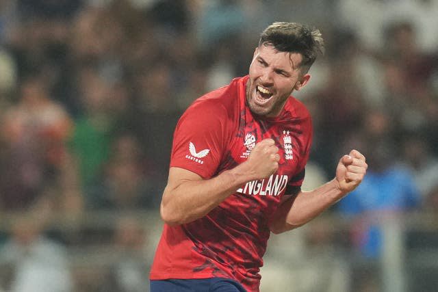 Jamie Overton celebrates a wicket
