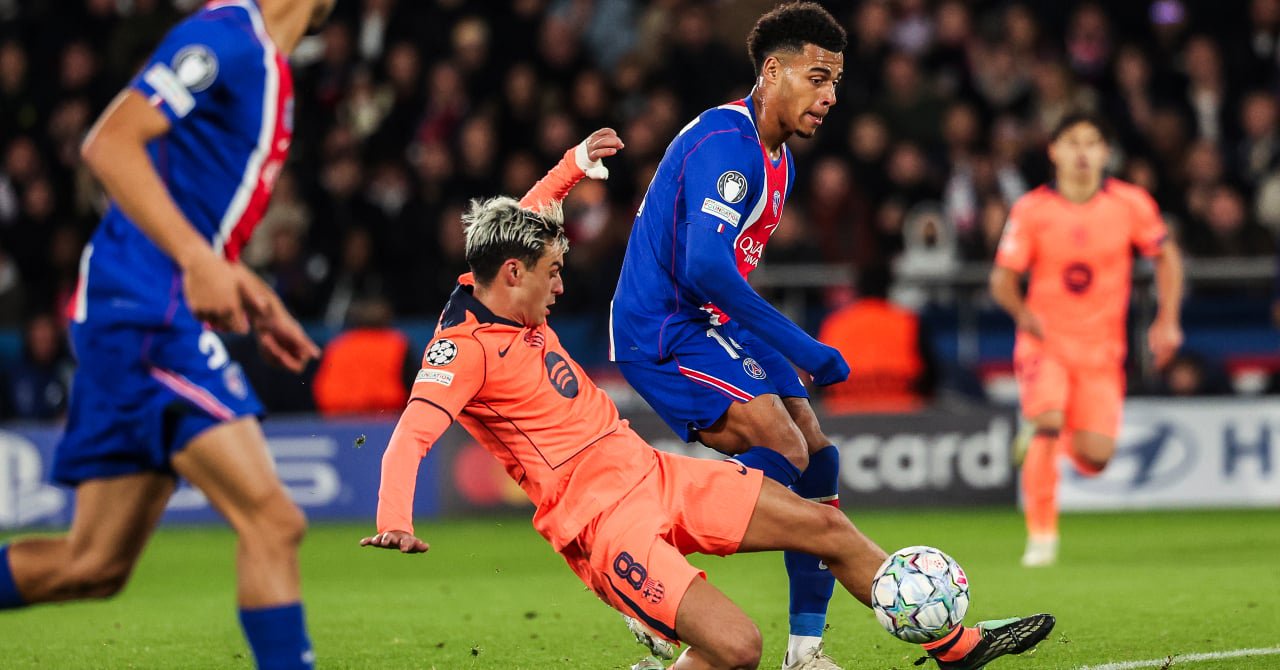 Doué, le premier buteur parisien face au Barça