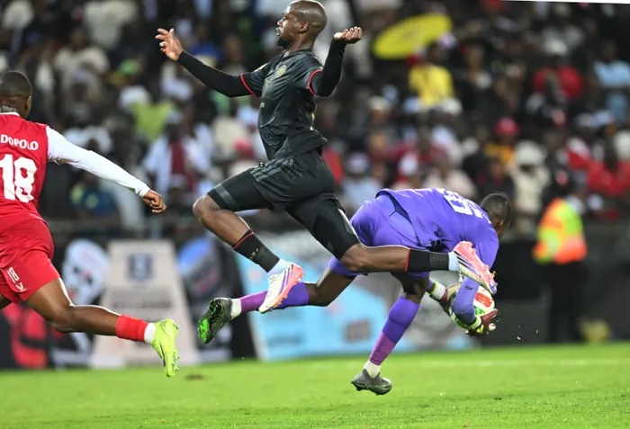 Orlando Pirates striker Evidence Makgopa repaid the coach's faith as he scored two goals to eliminate African Stars 5-0 and send his side into the group stages of the CAF Champions League.