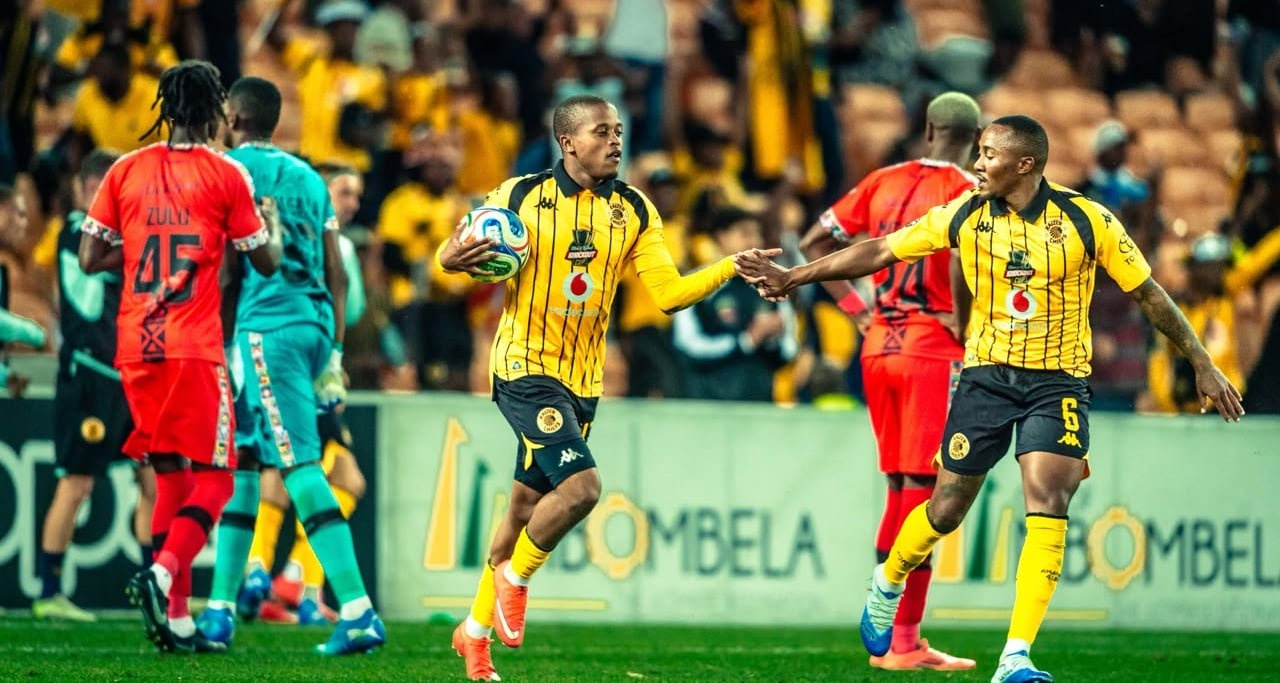 Wandile Duba after scoring against TS Galaxy