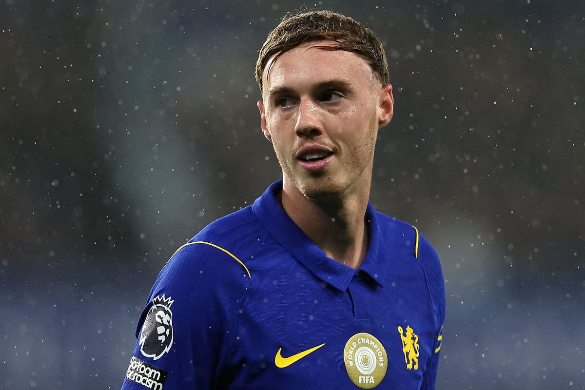 Cole Palmer looks on during a Premier League match for Chelsea