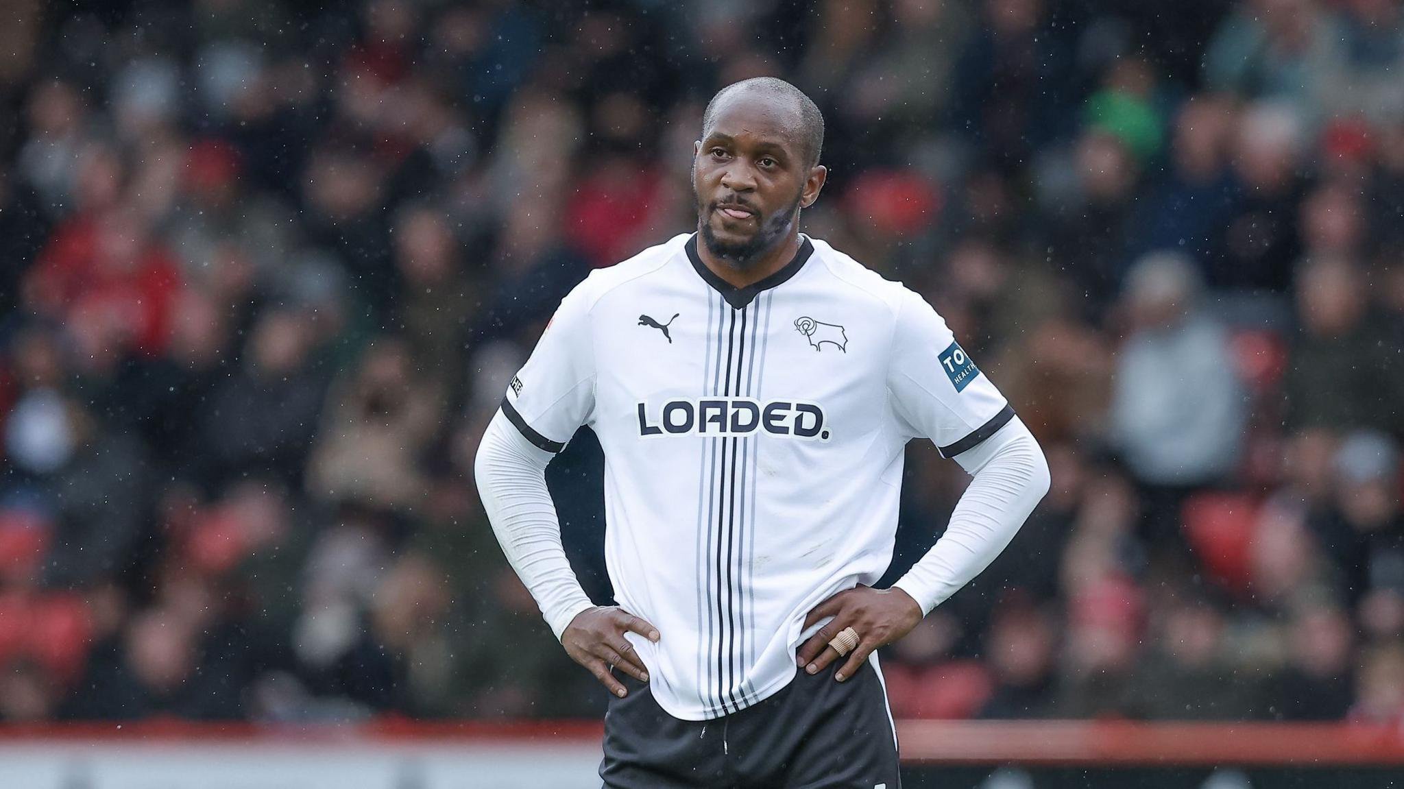 Ryan Nyambe of Derby County during the EFL Sky Bet Championship match between Sheffield United and Derby County at Bramall Lane, Sheffield