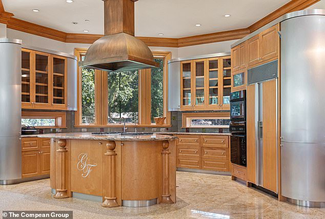 Looks familiar: The classic George Foreman grill commercials were filmed in this very kitchen