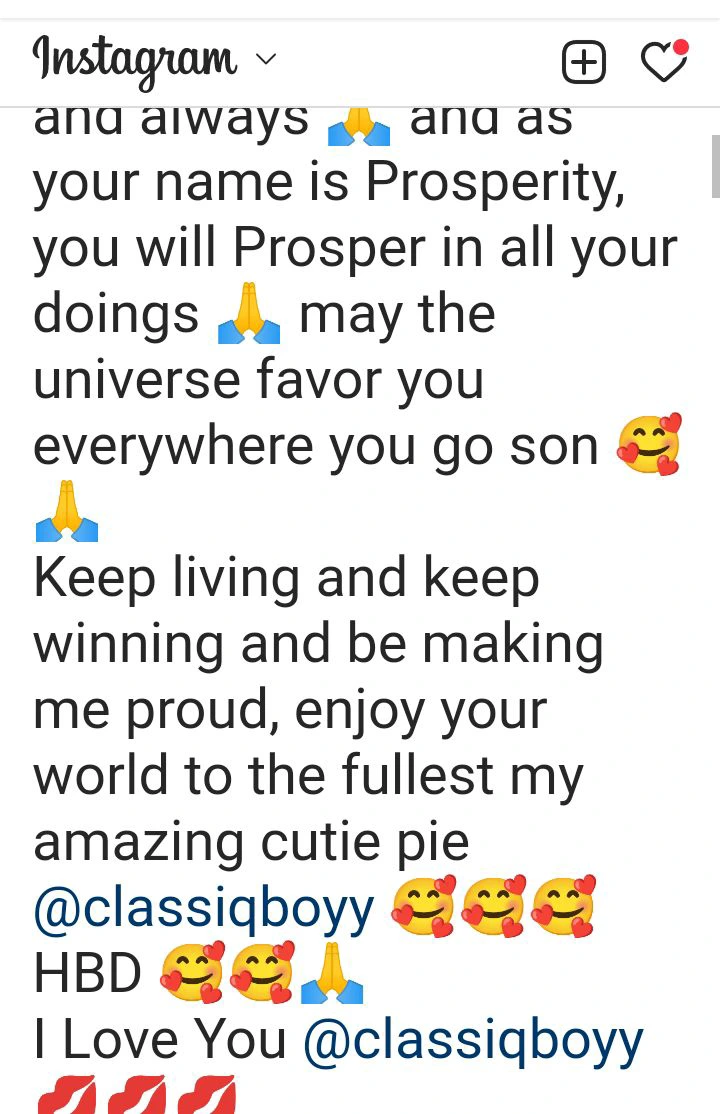 "My Womb Begets Sweetness" Actress Uche Ebere Says As She Celebrates Her Son, Prosperity (Photos)