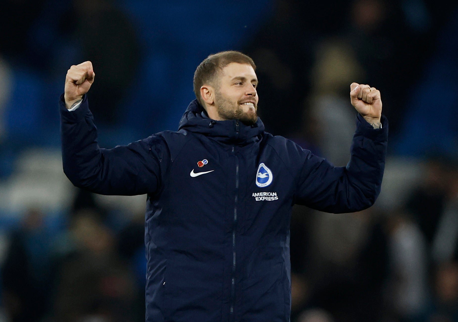 Brighton have gone third, two points off leaders Man City