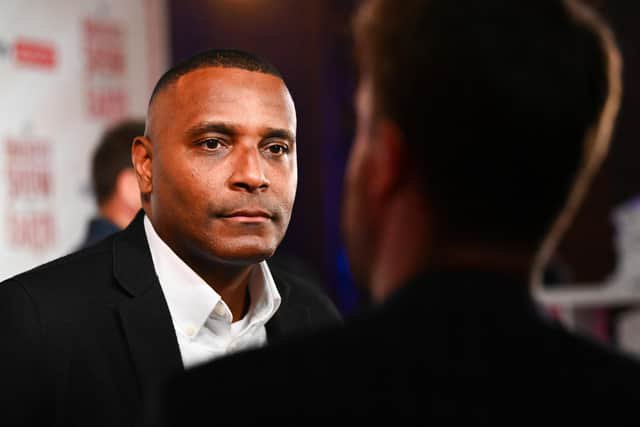 Clinton Morrison attends the Sky Sports Opening Night party of the 23/24 Premier League season, at Village Underground on August 11, 2023 in London, England. (Photo by Joe Maher/Getty Images for Sky Sports)