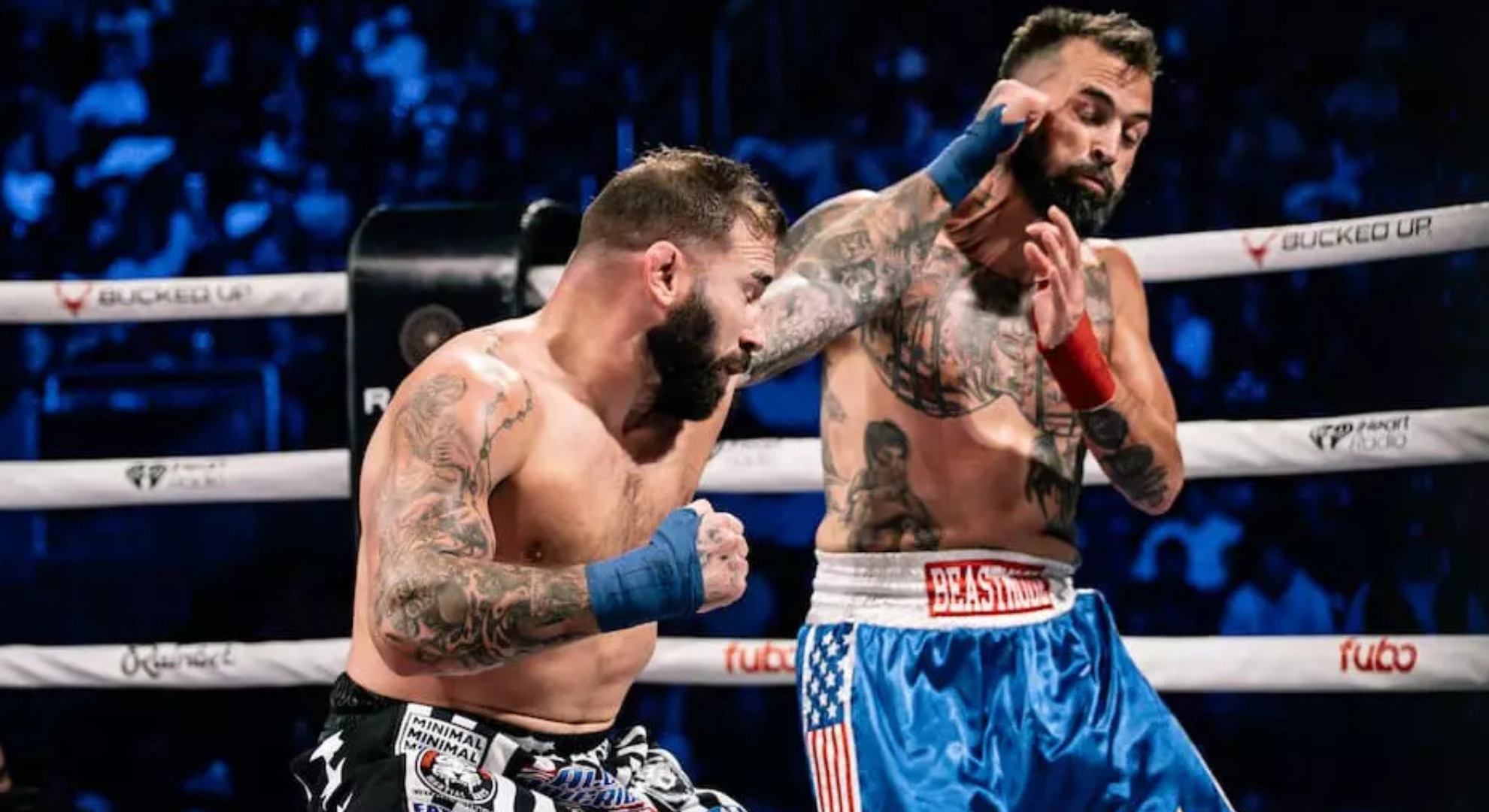 Jimmie Rivera punches Brandon Meyer at BKFC 95