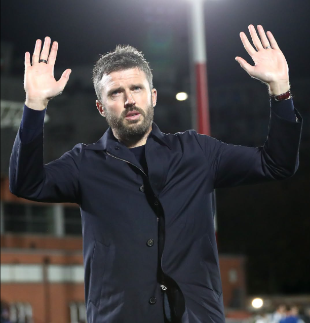 Manchester United's manager Michael Carrick apologises to club supporters after Como defeat in the Champions League on Wednesday, October 21, 2026. PHOTO/https://www.facebook.com/manchesterunited/photos