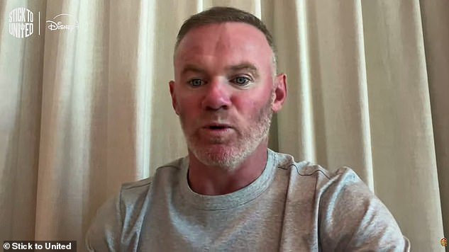 The footballer, 41, was looking decidedly puce in the Stick To United podcast which was released and saw him ripping into Manchester United players