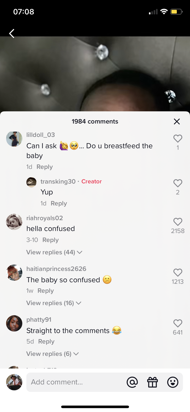 (Video) Reactions As Young Man Posts Video While Pregnant and After Birth