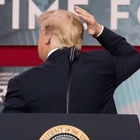 'What Is Going on Here?': Donald Trump's Hair Unravels Outside of NYC Court — See the Unflattering Photo